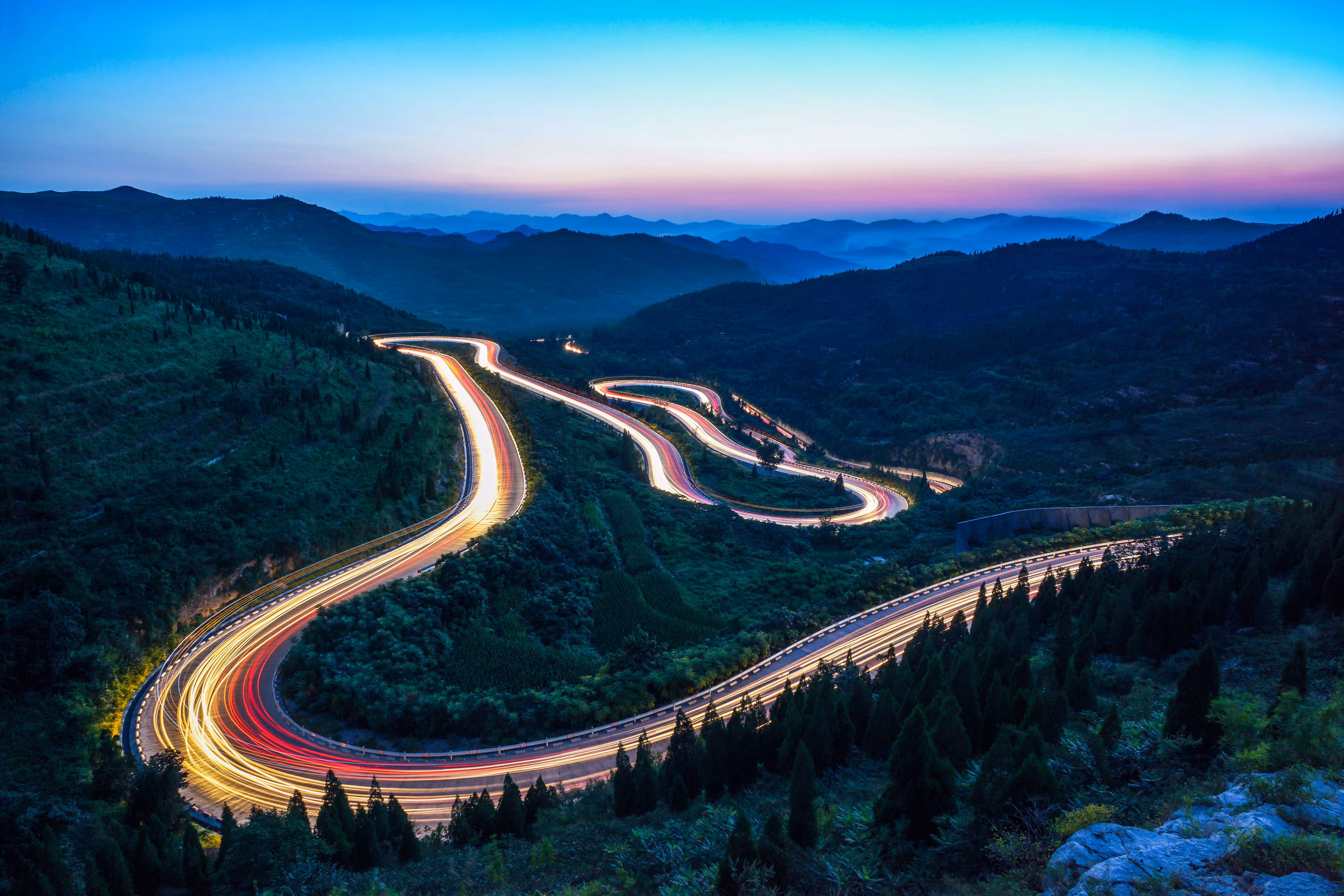 Estrada movimentada